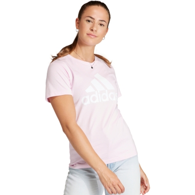 Tricou Tricou pentru femei adidas Loungewear Essentials Logo roz deschis? GL0726