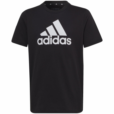 Tricou Koszulka dla dzieci adidas Essentials Big Logo Cotton czarna IC6855