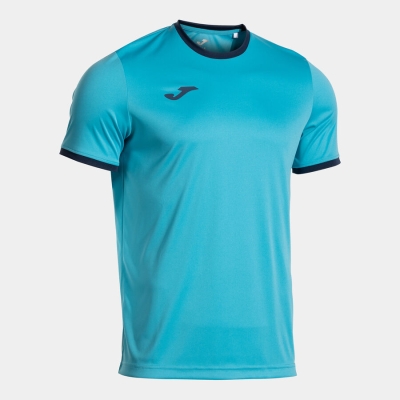 Camasa Combi Premium Maneca Scurta T- Fluor Turquoise Dark Navy Joma