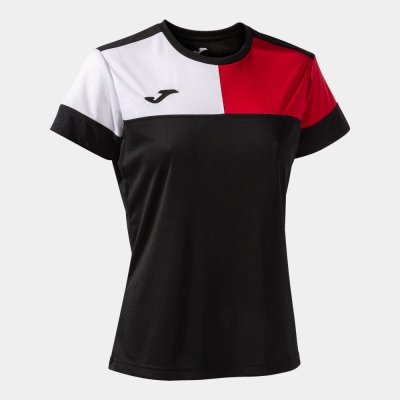 Camasa Crew V Maneca Scurta T- Black Red White Joma