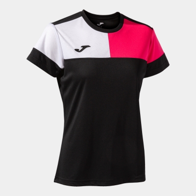 Camasa Crew V Maneca Scurta T- Black Pink White Joma