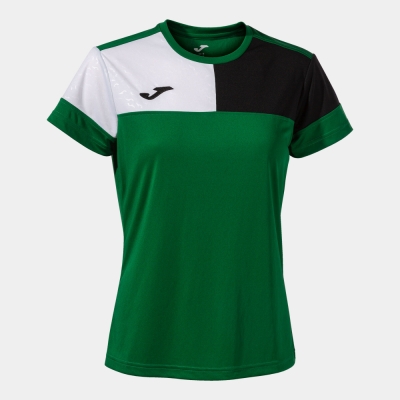 Camasa Crew V Maneca Scurta T- Green Black White Joma