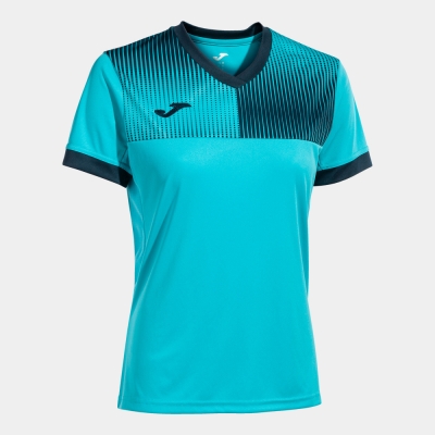 Camasa Eco Supernova Maneca Scurta T- Fluor Turquoise-navy Joma