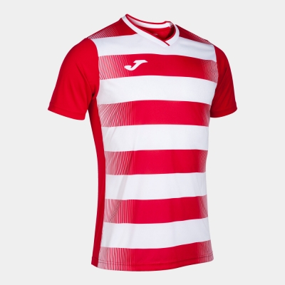 Camasa Europa V Maneca Scurta T- Red White Joma