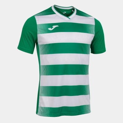 Camasa Europa V Maneca Scurta T- Green White Joma