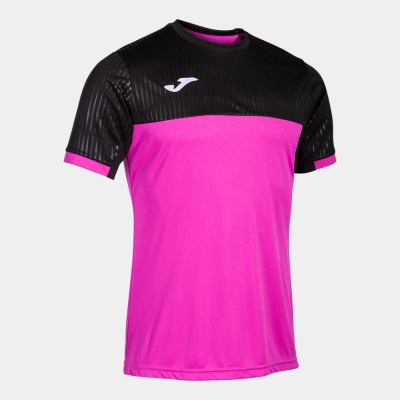 Camasa Montreal Maneca Scurta T- Fluor Pink Black Joma