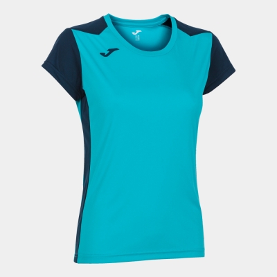 Camasa Record Ii Maneca Scurta T- Fluor Turquoise-navy Joma