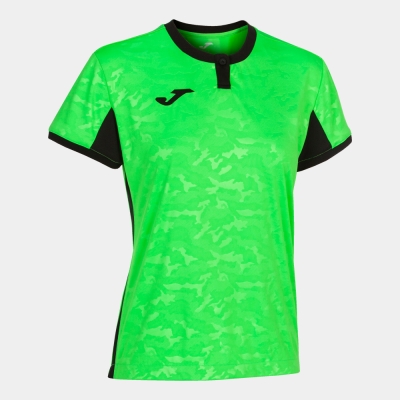 Camasa Toletum Ii T- Fluor Green-black S/s Joma