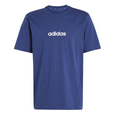 Camasa adidas Essentials Single Jersey Linear Embroidered Logo T- barbat