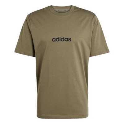 Camasa adidas Essentials Single Jersey Linear Embroidered Logo T- barbat