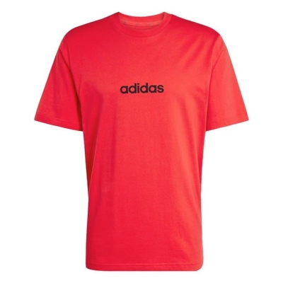 Camasa adidas Essentials Single Jersey Linear Embroidered Logo T- barbat