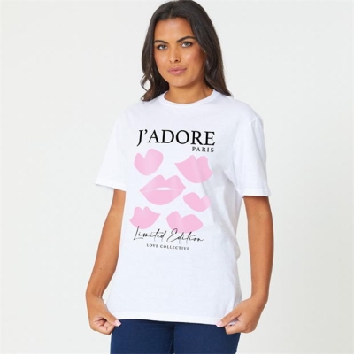 Tricou Be You JAdore Lip Slogan SS