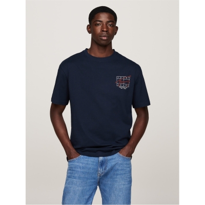 Tricou Blug Tommy Tommy Tjm Reg Spray Ss Ext Tommy Jeans