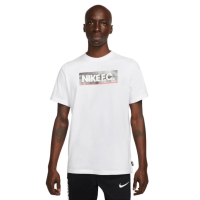 Tricou Koszulka męska Nike NK Fc Seasonal Block biała DH7444 100