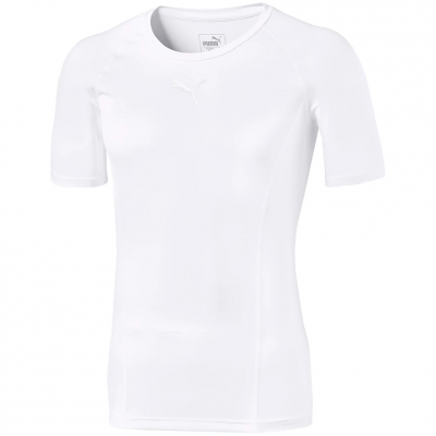 Tricou Koszulka męska Puma LIGA Baselayer SS biała 655918 04