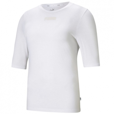 Tricou Koszulka damska Puma Modern Basics biała 585929 02