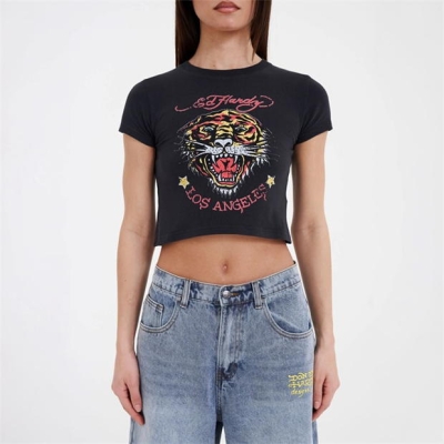 Ed Hardy Ed Tiger Crop T Ld52