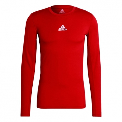 Tricou Koszulka męska adidas Compression Maneca Lunga czerwona GU7336