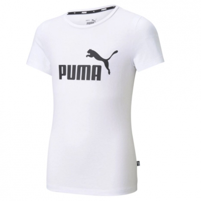 Tricou Koszulka dla dzieci Puma ESS Logo G biała 587029 02