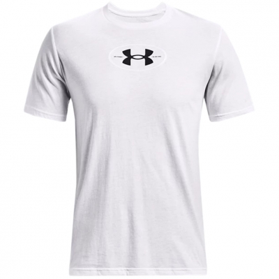 Koszulka męska Under Armour Repeat Ss graphics biała 1371264 100