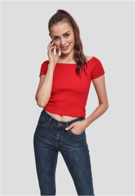 Tricou Off Shoulder Rib dama Urban Classics