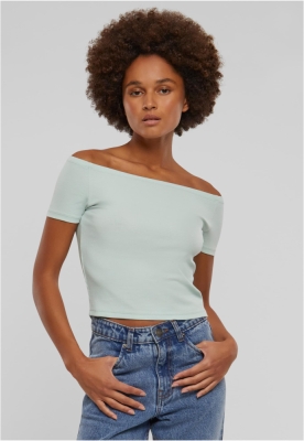 Tricou Organic Off Shoulder Rib dama Urban Classics