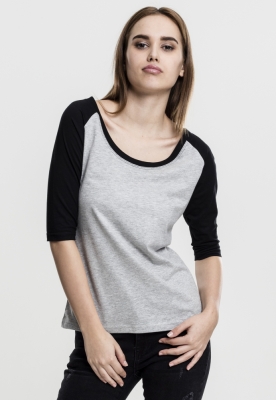 Tricou 3/4 Contrast Raglan dama Urban Classics