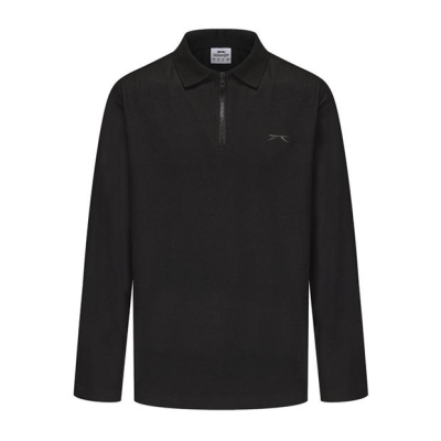 Slazenger quarter Zp L/S Polo Sn53