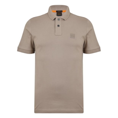 Boss Passenger logo-patch cotton-blend pique polo top