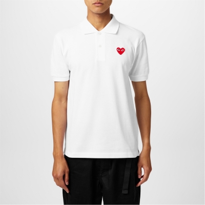 Camasa COMME DES GARCONS PLAY Embroidered Logo Polo