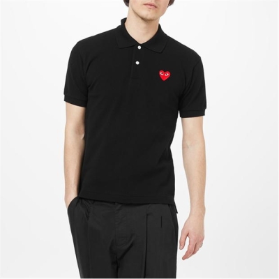 Camasa COMME DES GARCONS PLAY Embroidered Logo Polo