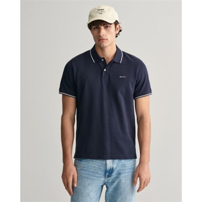 Gant TIPPING SS PIQUE POLO WHITE S