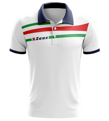 Tricouri polo ITACA Zeus alb bleumarin