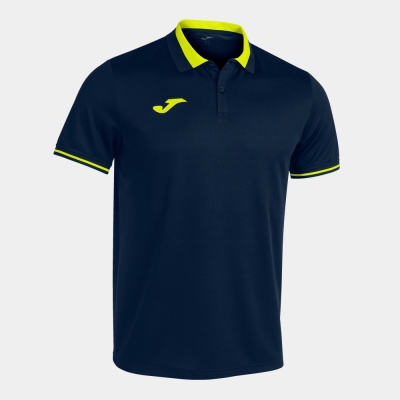 Championship Vi Maneca Scurta Polo Navy Fluor Yellow Joma