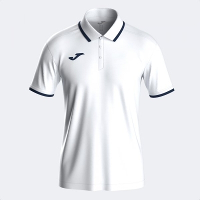 Combi Premium Maneca Scurta Polo White Dark Navy Joma