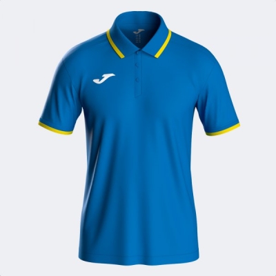 Combi Premium Maneca Scurta Polo Royal Blue Yellow Joma