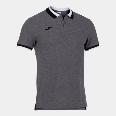 Confort Ii Maneca Scurta Polo Melange Grey Joma