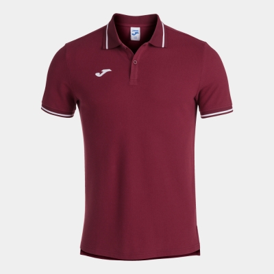 Confort Ii Maneca Scurta Polo Burgundy Joma