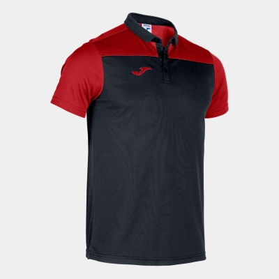 Camasa Polo Combi Black-red S/s Joma