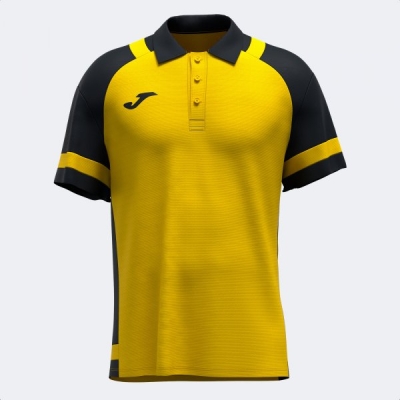 Lider Maneca Scurta Polo Yellow Black Joma