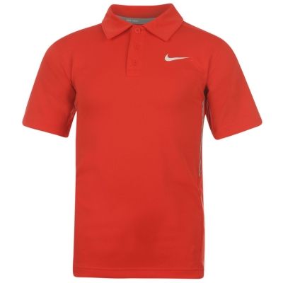 Tricouri Polo Nike NET UV Tennis s pentru Juniori rosu inchis