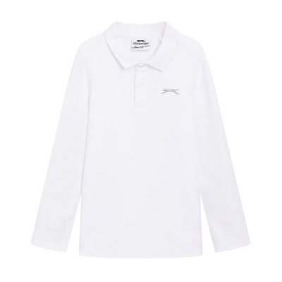 Slazenger L/S Plain Polo Jn53