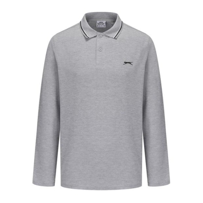 Slazenger Maneca Lunga Tipped Polo Men