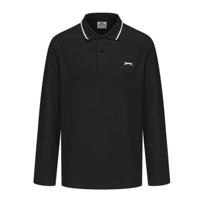 Slazenger Maneca Lunga Tipped Polo Men