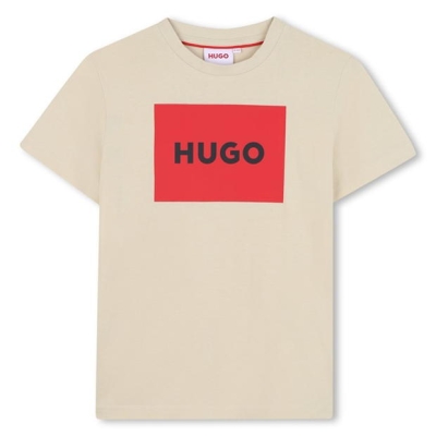 Camasa HUGO Cotton Large Box Logo T- copil