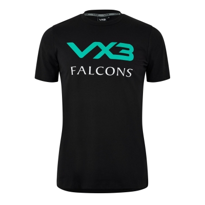 Camasa VX3 Newcastle Falcons 2024 2025 Logo T- barbat