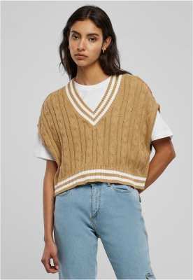 Cropped Knit College Slipover dama Urban Classics