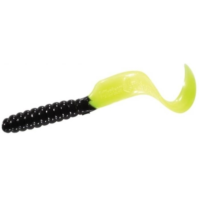 VIERME 5CM negru PEARL VERDE GLITER 10BUC PLIC MISTER TWISTER