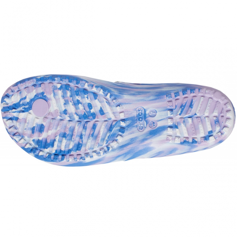 Klapki damskie Crocs Kadee II Marbled Flip W niebiesko-rozowe 208331 5PT