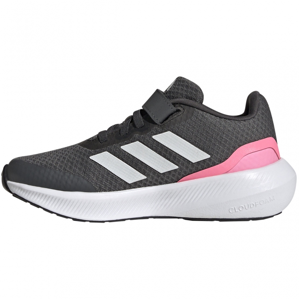 Buty dla dzieci adidas RunFalcon 3.0 EL K szaro-rozowe HP5873